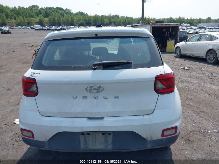 2022 Hyundai Venue Se VIN: KMHRB8A33NU207812 Lot: 40112159