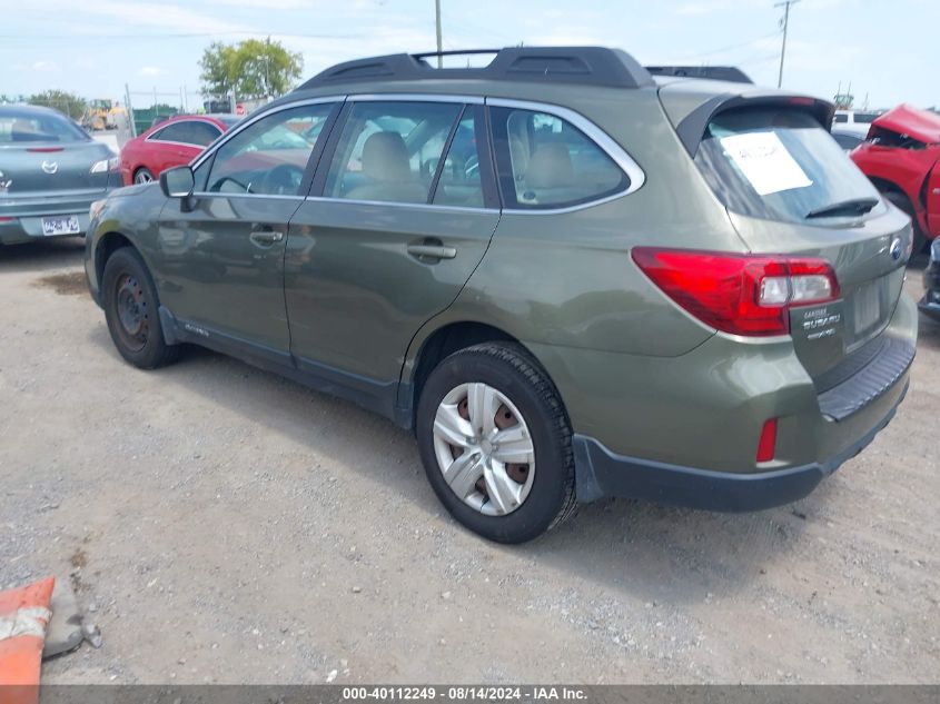 2015 Subaru Outback 2.5I VIN: 4S4BSAAC4F3212386 Lot: 40112249