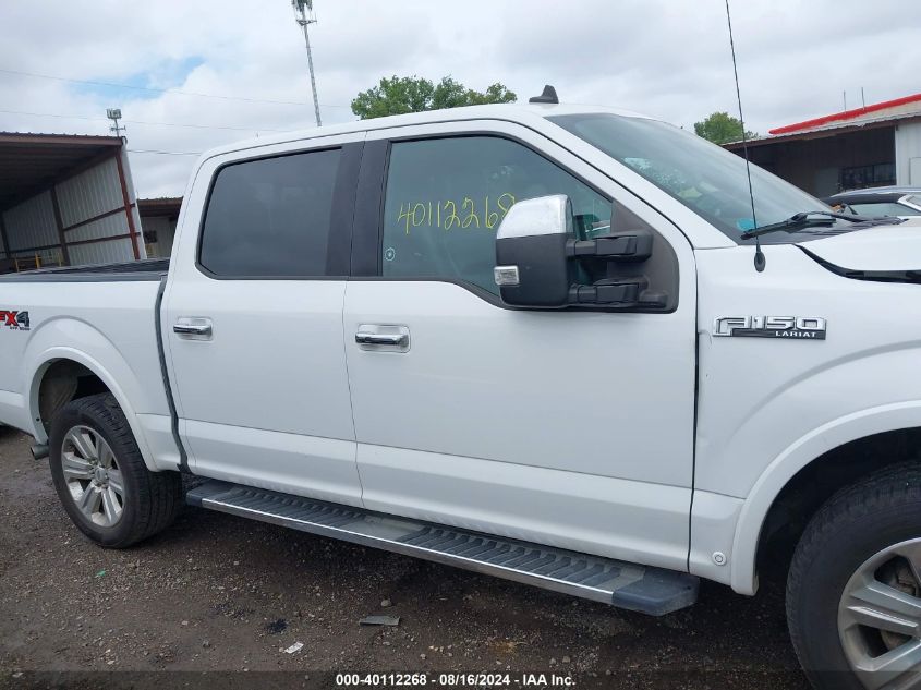 2019 Ford F-150 Lariat VIN: 1FTEW1E48KFA46374 Lot: 40112268