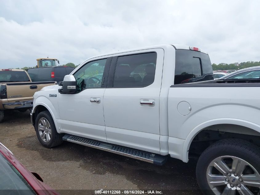 2019 Ford F-150 Lariat VIN: 1FTEW1E48KFA46374 Lot: 40112268