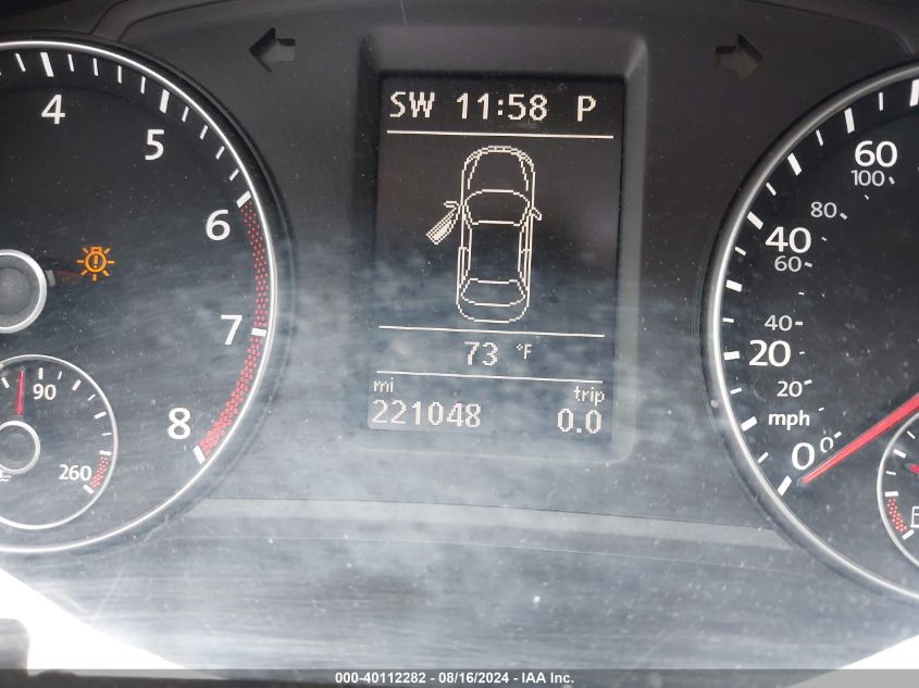 2013 Volkswagen Passat Se VIN: 1VWBP7A38DC093924 Lot: 40112282