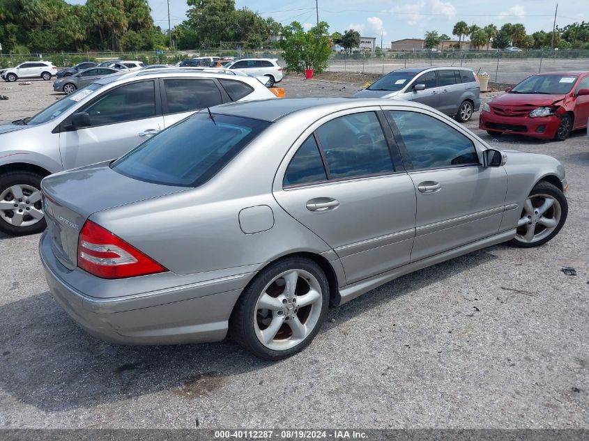 2005 Mercedes-Benz C 230 Kompressor Sport VIN: WDBRF40J85A815472 Lot: 40112287