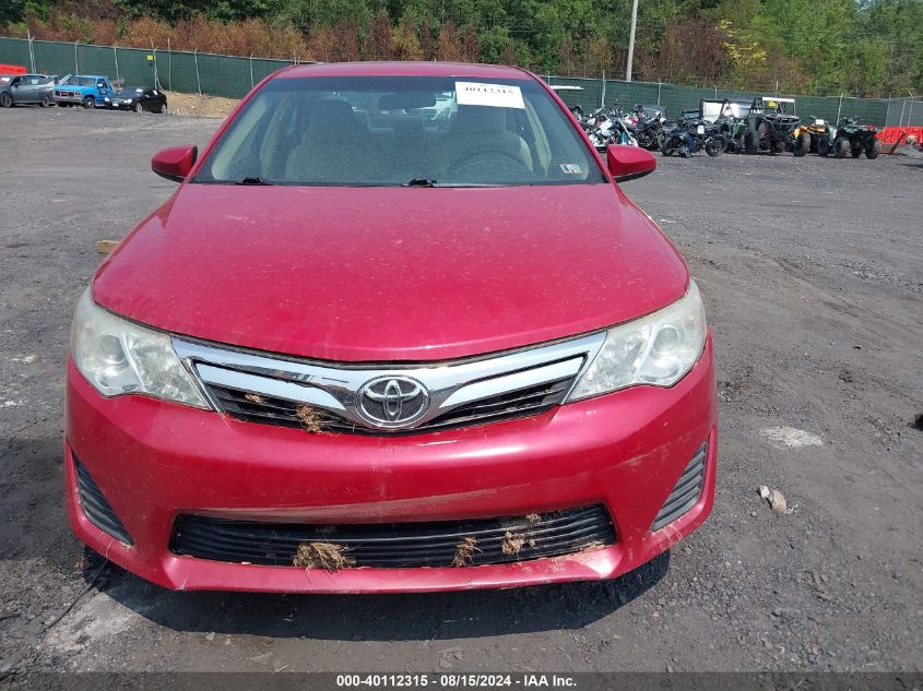 2012 Toyota Camry Le VIN: 4T1BF1FK2CU543199 Lot: 40112315