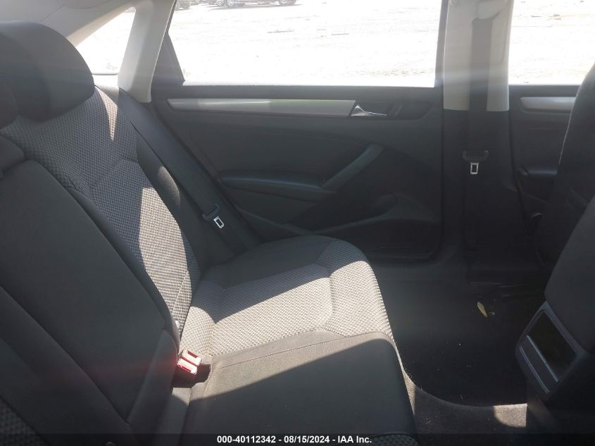 2012 Volkswagen Passat 2.5L S VIN: 1VWAP7A36CC087193 Lot: 40112342