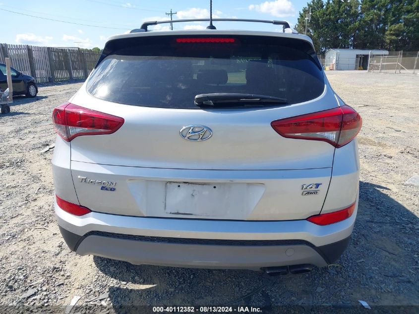 2017 Hyundai Tucson Eco VIN: KM8J3CA21HU343199 Lot: 40112352