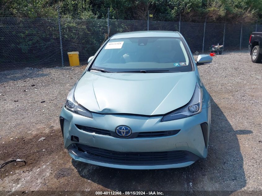 2021 Toyota Prius Le VIN: JTDKAMFU3M3136117 Lot: 40112368