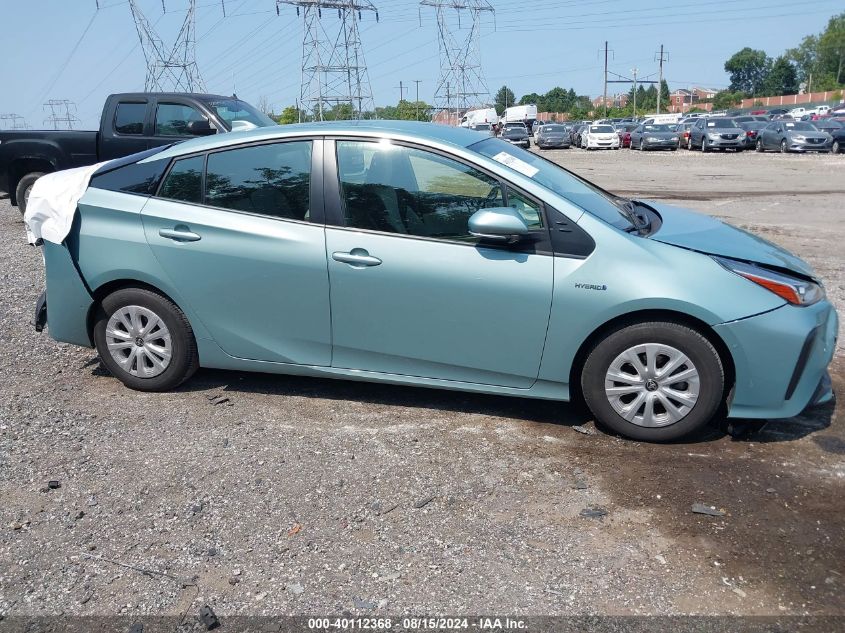 2021 Toyota Prius Le VIN: JTDKAMFU3M3136117 Lot: 40112368