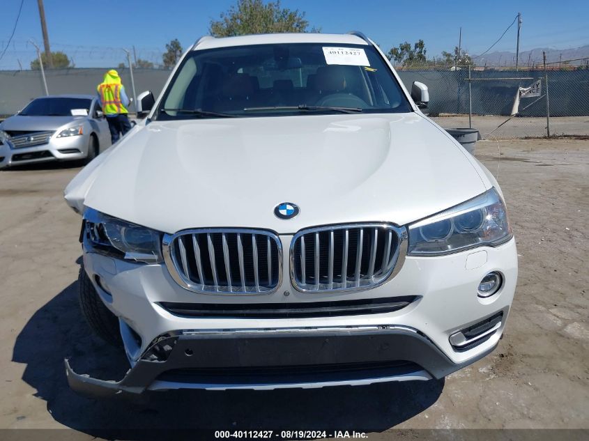 2016 BMW X3 xDrive28I VIN: 5UXWX9C58G0D77656 Lot: 40112427