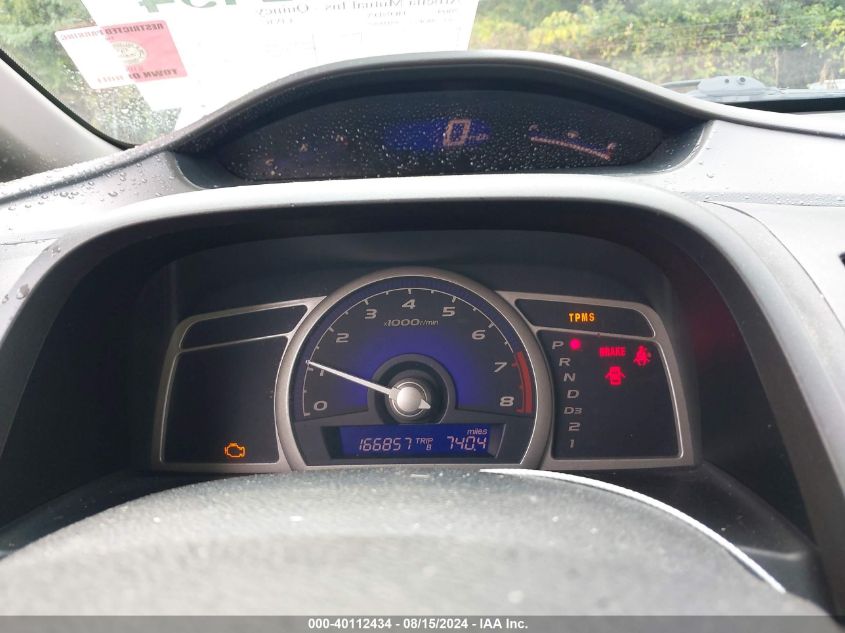 2009 Honda Civic Lx VIN: 2HGFA16599H345022 Lot: 40112434