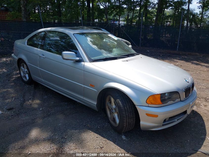 2002 BMW 325Ci VIN: WBABN33462PG59592 Lot: 40112458