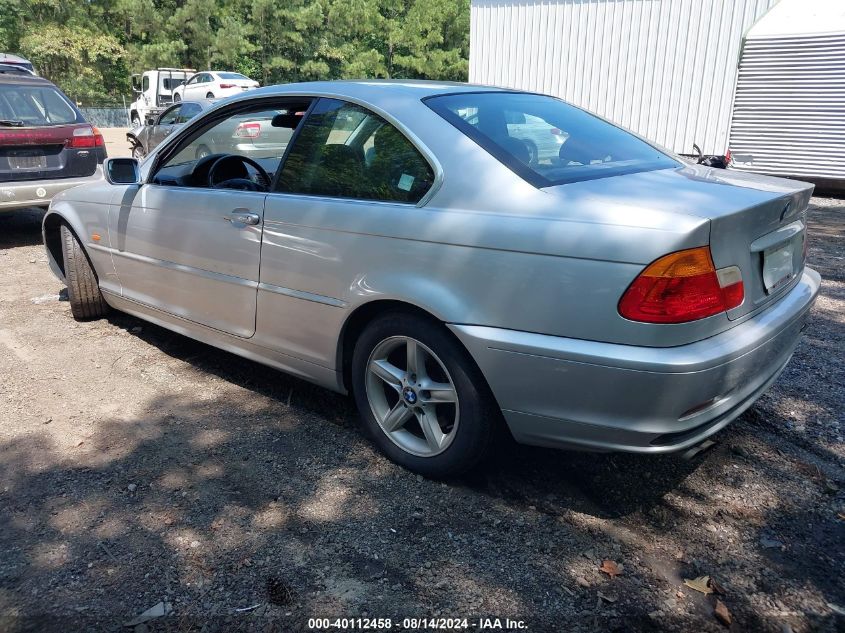 2002 BMW 325Ci VIN: WBABN33462PG59592 Lot: 40112458