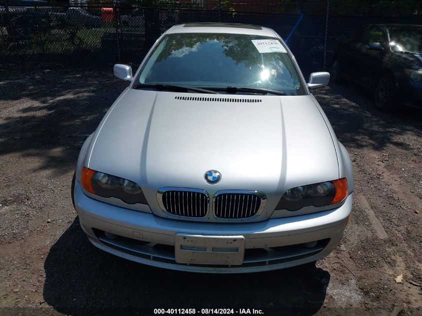 2002 BMW 325Ci Ci VIN: WBABN33462PG59592 Lot: 40112458