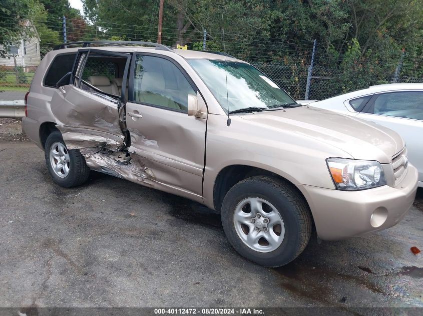 2006 Toyota Highlander VIN: JTEGD21A060149132 Lot: 40112472