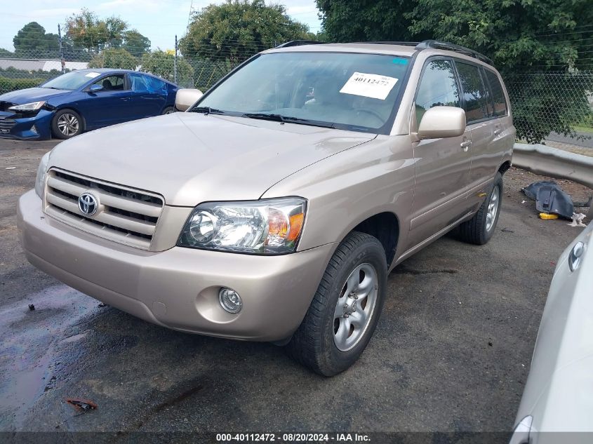 2006 Toyota Highlander VIN: JTEGD21A060149132 Lot: 40112472