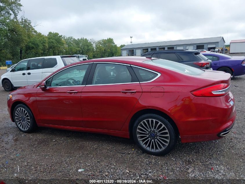 2017 FORD FUSION SE - 3FA6P0T9XHR263596