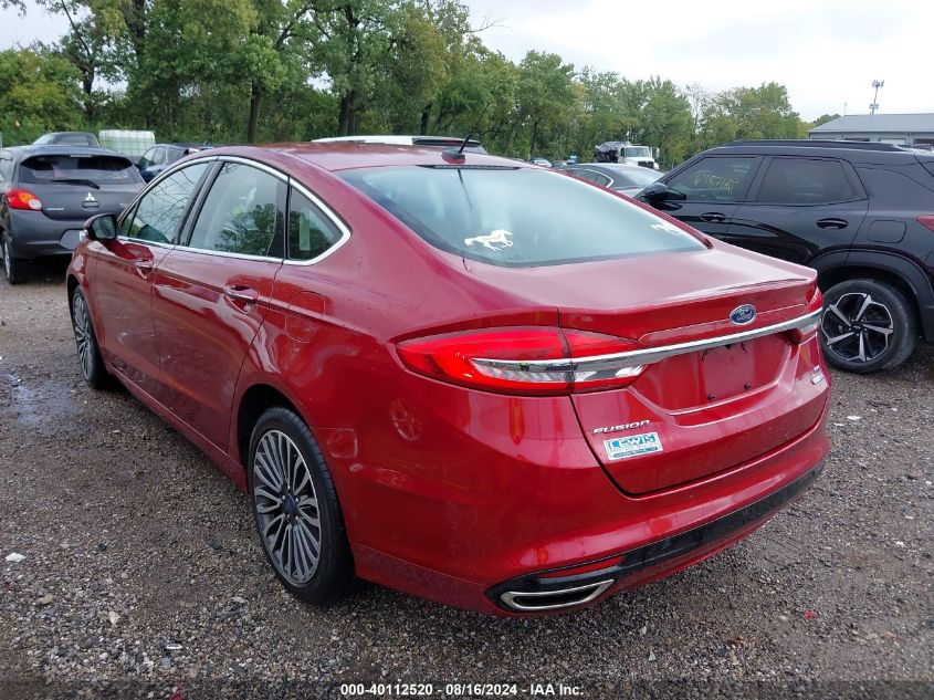 2017 FORD FUSION SE - 3FA6P0T9XHR263596