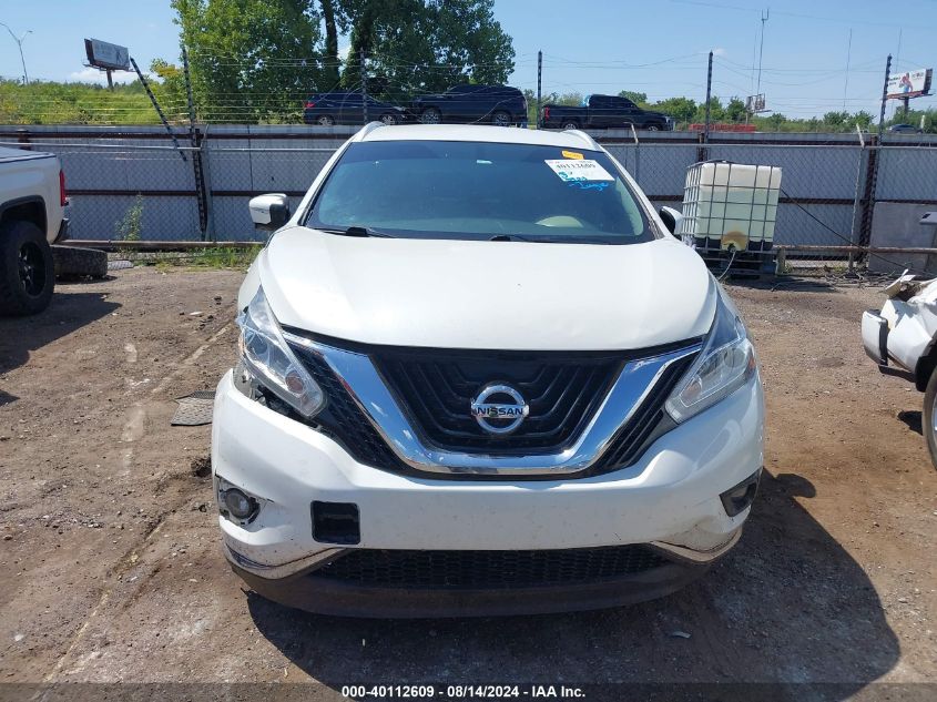 2015 Nissan Murano Sl VIN: 5N1AZ2MG3FN272417 Lot: 40112609