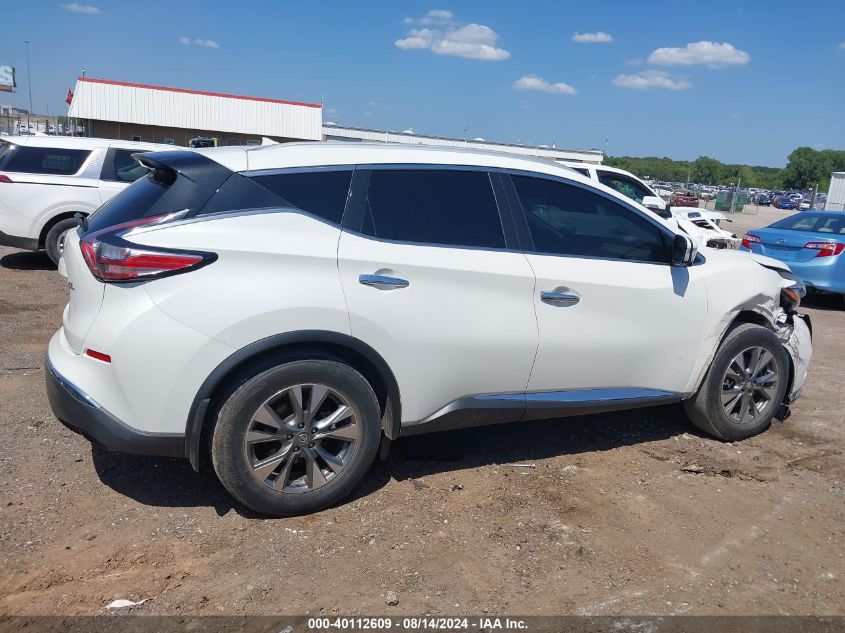 2015 Nissan Murano Sl VIN: 5N1AZ2MG3FN272417 Lot: 40112609