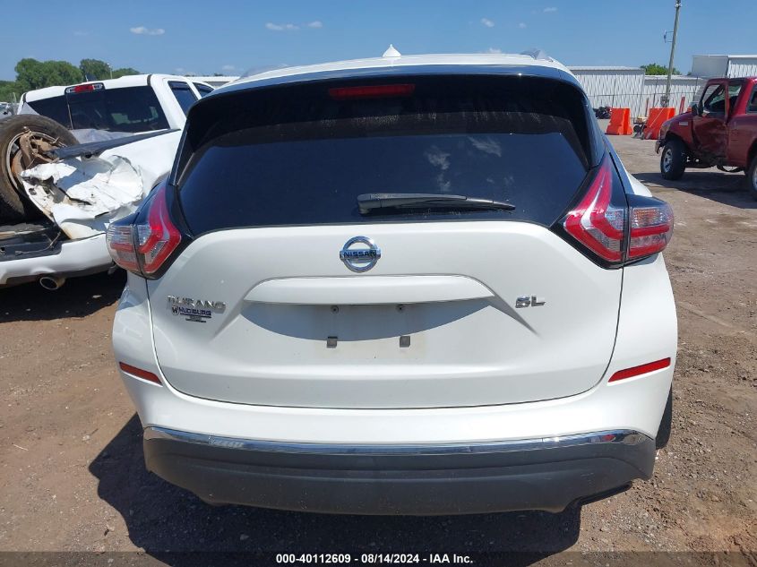 2015 Nissan Murano Sl VIN: 5N1AZ2MG3FN272417 Lot: 40112609