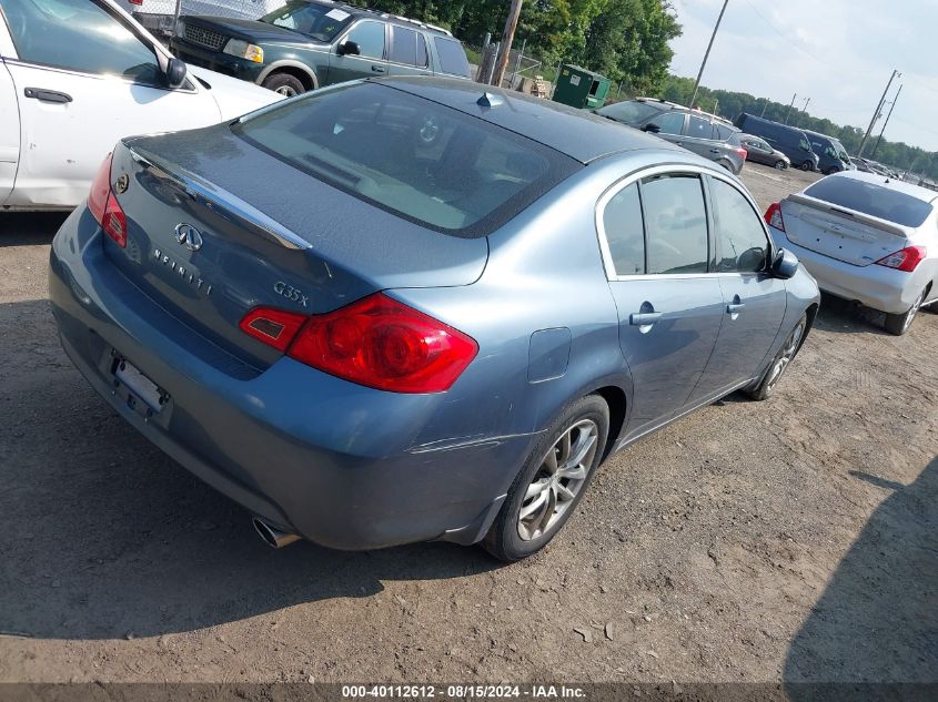 2007 Infiniti G35X VIN: JNKBV61F77M808637 Lot: 40112612