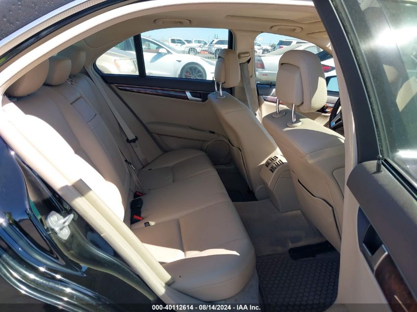 2013 Mercedes-Benz C 250 Luxury/Sport VIN: WDDGF4HB0DR281296 Lot: 40112614