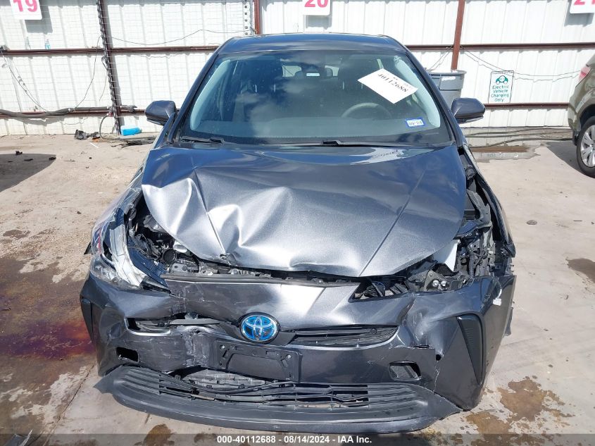 2019 Toyota Prius Le VIN: JTDKARFU2K3089477 Lot: 40112688