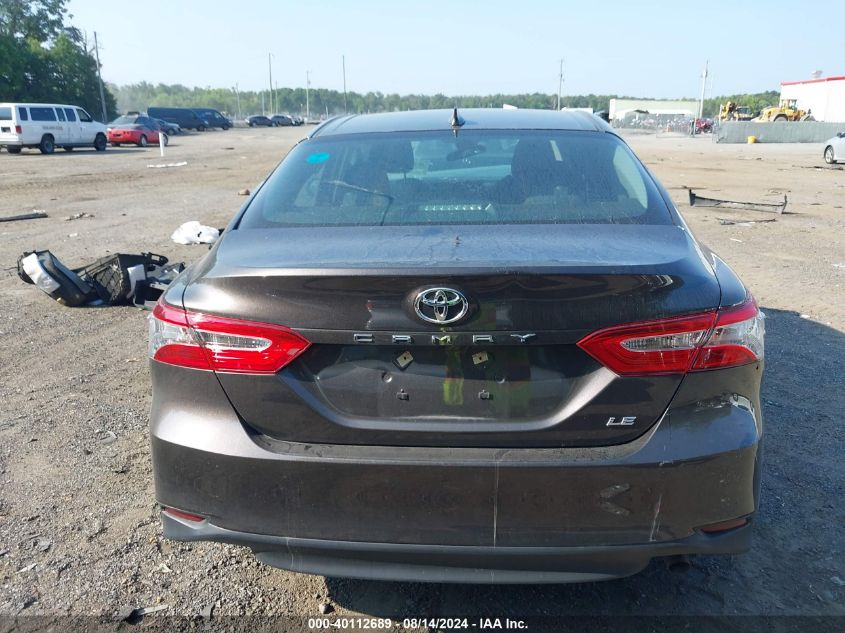 2019 Toyota Camry Le VIN: 4T1B11HK0KU252484 Lot: 40112689