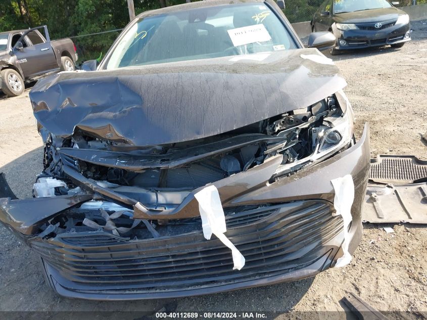 2019 Toyota Camry Le VIN: 4T1B11HK0KU252484 Lot: 40112689