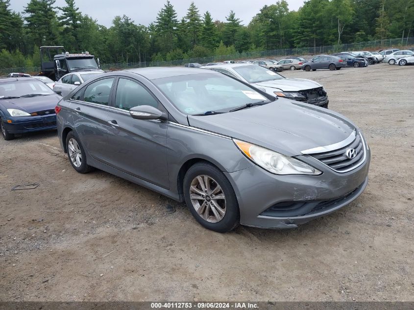 VIN 5NPEB4ACXEH861129 2014 Hyundai Sonata, Gls no.1