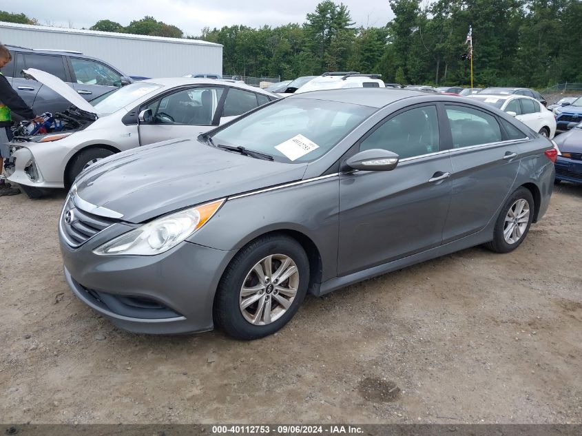 VIN 5NPEB4ACXEH861129 2014 Hyundai Sonata, Gls no.2