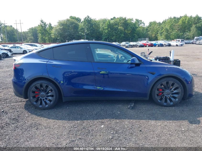 2023 Tesla Model Y Awd/Performance Dual Motor All-Wheel Drive VIN: 7SAYGDEF0PF698109 Lot: 40112784