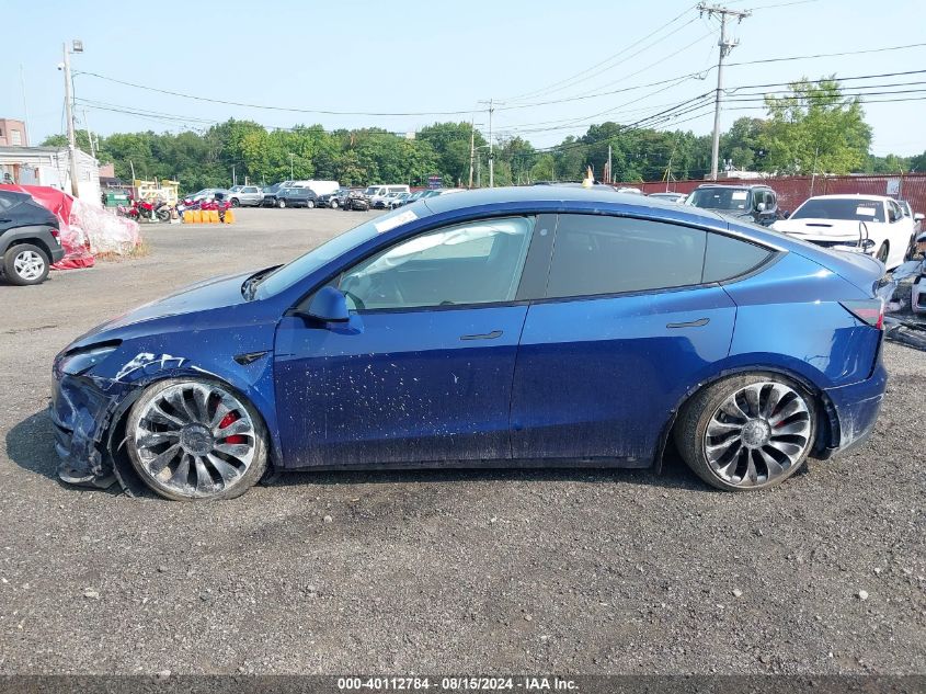 2023 Tesla Model Y Awd/Performance Dual Motor All-Wheel Drive VIN: 7SAYGDEF0PF698109 Lot: 40112784