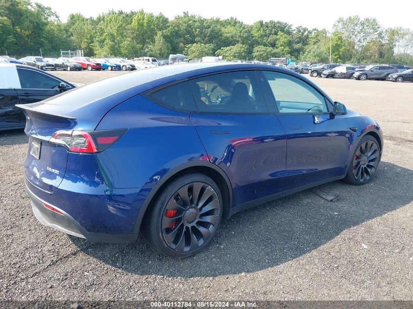 VIN 7SAYGDEF0PF698109 2023 Tesla Model Y, Awd/Perfo... no.4