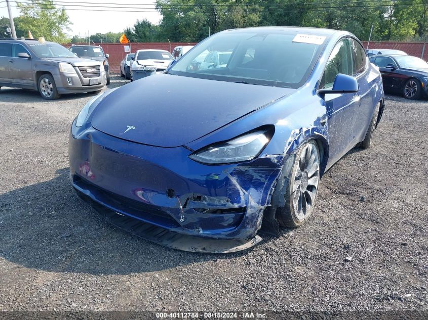 2023 Tesla Model Y Awd/Performance Dual Motor All-Wheel Drive VIN: 7SAYGDEF0PF698109 Lot: 40112784