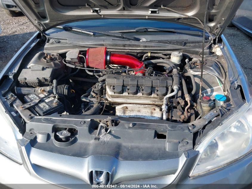 2004 Honda Civic Lx VIN: 1HGES16604L001785 Lot: 40112947