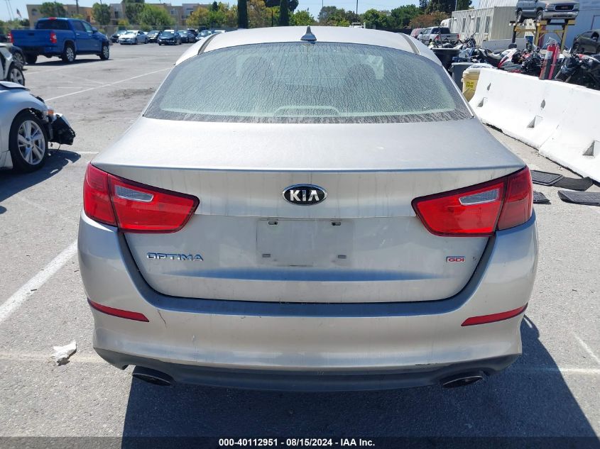 2015 Kia Optima Lx VIN: 5XXGM4A77FG447843 Lot: 40112951