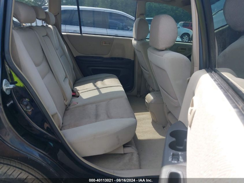 2003 Toyota Highlander VIN: JTEGD21A730065224 Lot: 40113021