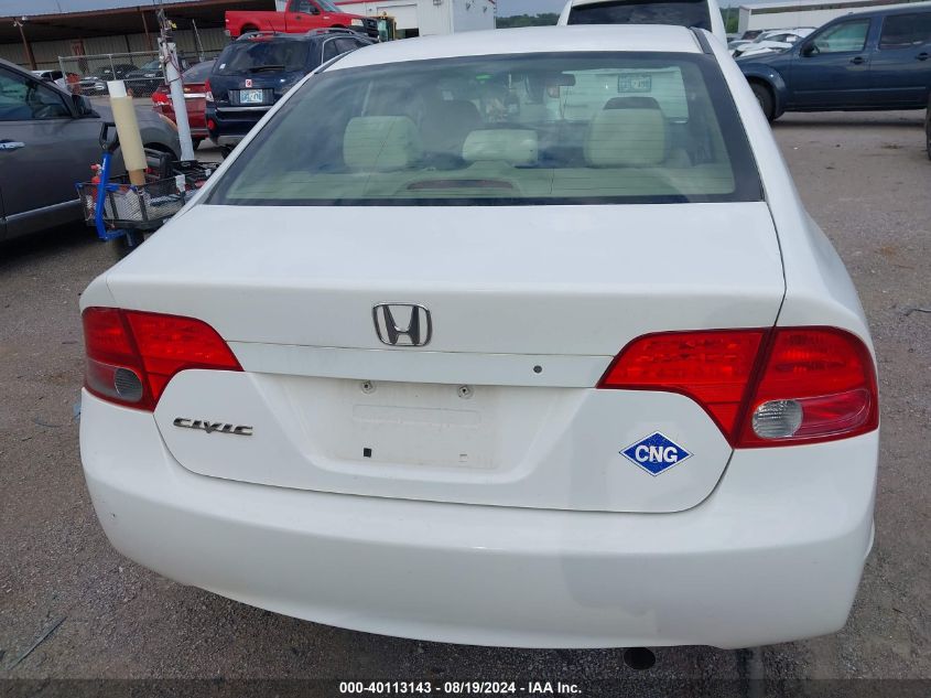 2008 Honda Civic Gx VIN: 1HGFA46598L000348 Lot: 40113143