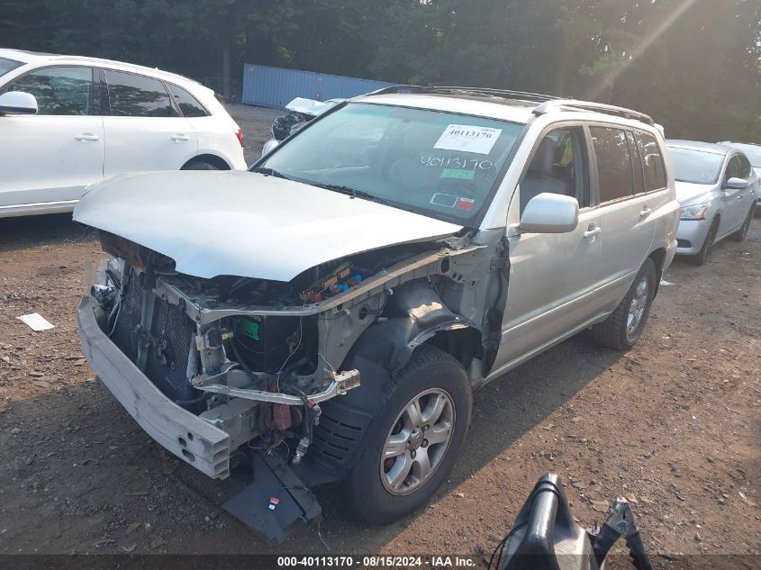 2004 Toyota Highlander V6 VIN: JTEEP21A640003426 Lot: 40113170