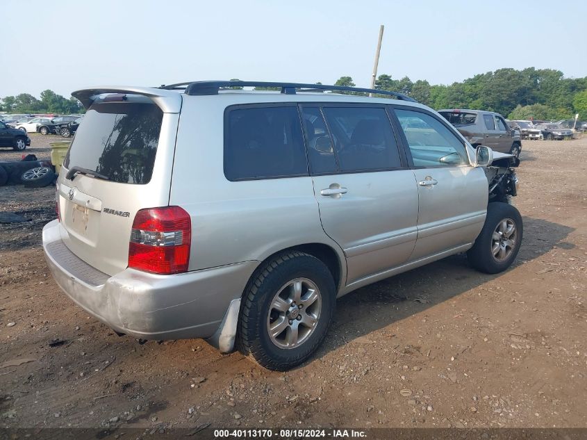 2004 Toyota Highlander V6 VIN: JTEEP21A640003426 Lot: 40113170