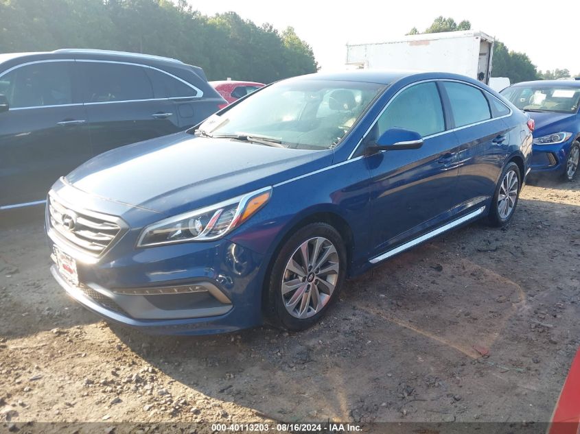 5NPE34AF2HH501719 2017 HYUNDAI SONATA - Image 2