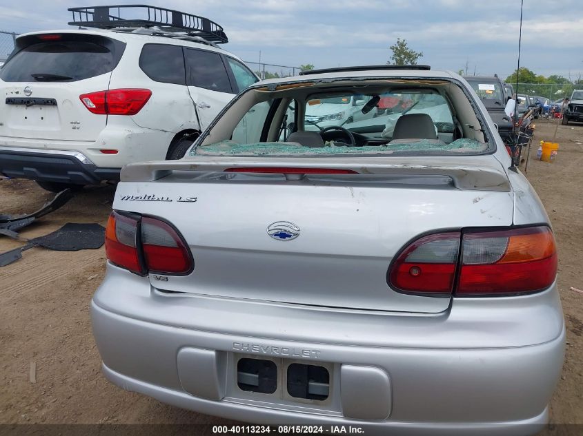 2001 Chevrolet Malibu Ls VIN: 1G1NE52J716139043 Lot: 40113234