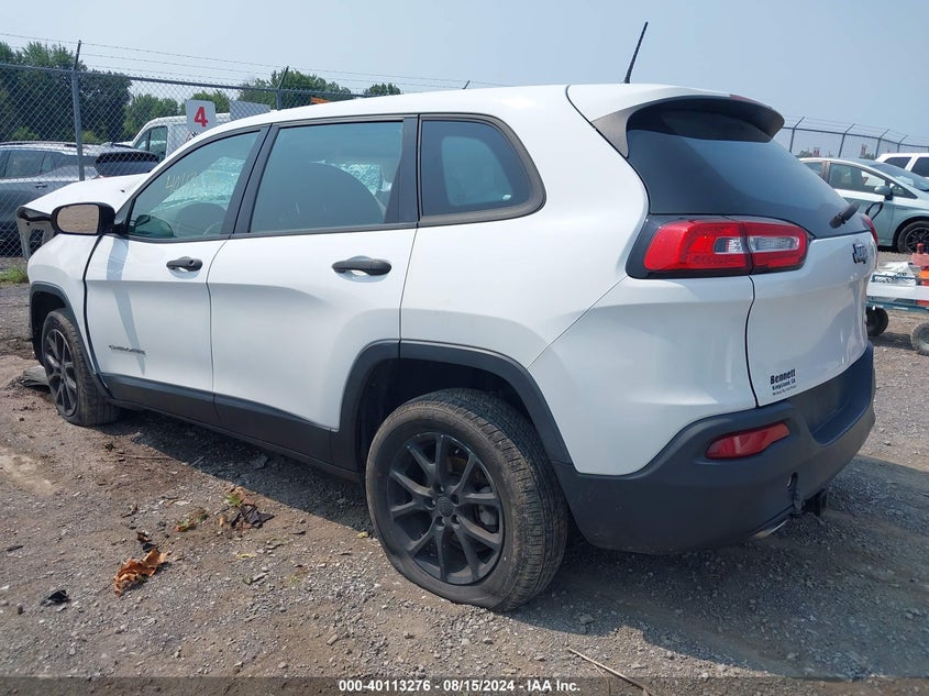 VIN 1C4PJLAB8HD232007 2017 JEEP CHEROKEE SPORT FWD