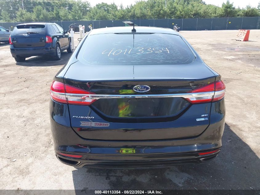 2017 Ford Fusion Se VIN: 3FA6P0T96HR257309 Lot: 40113354