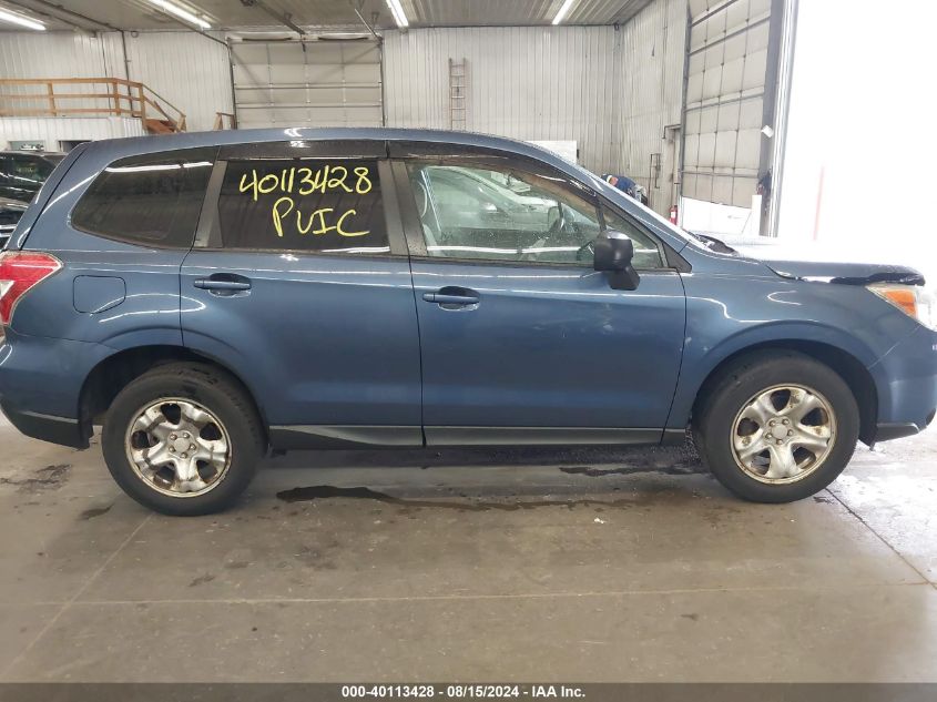 2014 Subaru Forester 2.5I VIN: JF2SJAAC2EH440509 Lot: 40113428