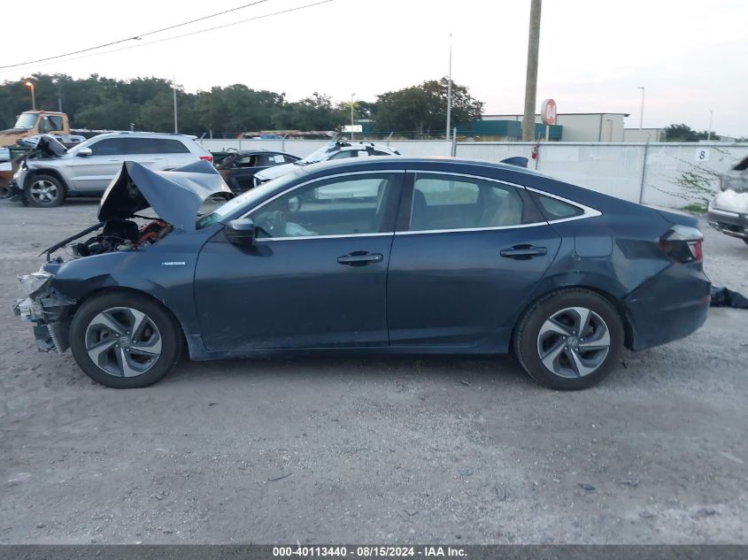 19XZE4F11KE005606 2019 Honda Insight Lx