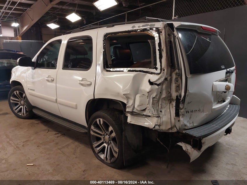2007 Chevrolet Tahoe Ltz VIN: 1GNFK13097J166129 Lot: 40113469