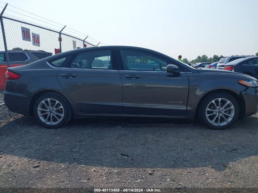 2019 Ford Fusion Hybrid Se VIN: 3FA6P0LU2KR285426 Lot: 40113485