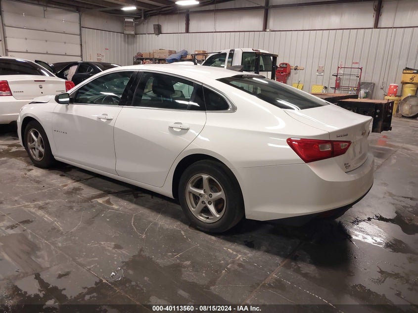 VIN 1G1ZB5STXJF166457 2018 CHEVROLET MALIBU 1LS