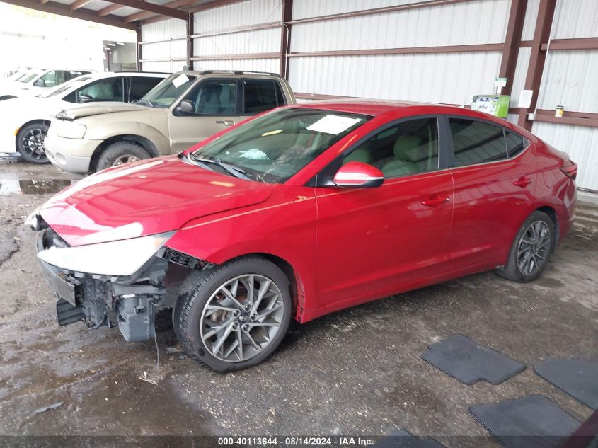 2019 Hyundai Elantra Limited VIN: 5NPD84LFXKH429136 Lot: 40113644